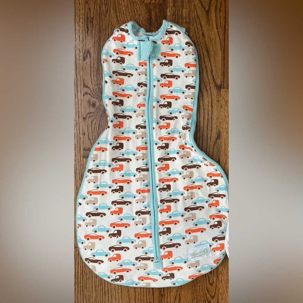Woombie Grow With Me Swaddle- Cars